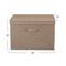 Household Essentials Canvas Storage Boxes with Lids, 2ct.